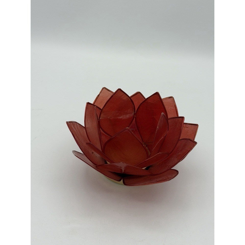 Vintage Handcrafted lotus flower tealight candle Holder